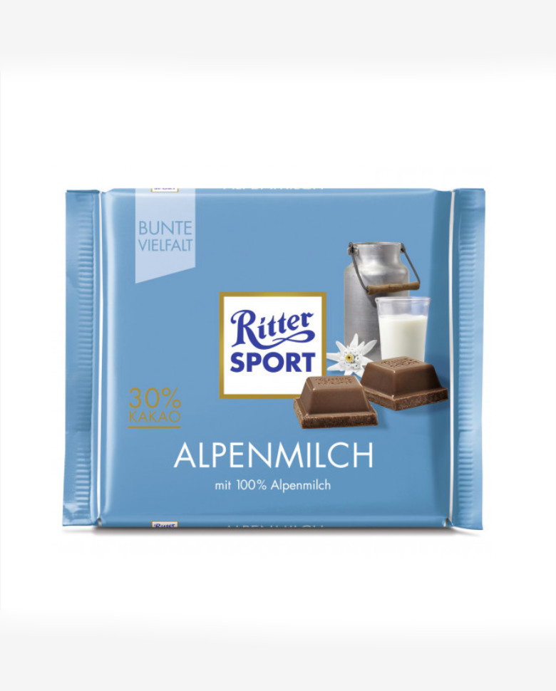Produktfotos erstellen lassen - Blaue Rittersport Schokolade